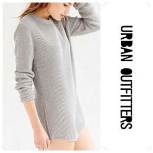 UNIF x UO Waffle-Knit Tunic Sweater